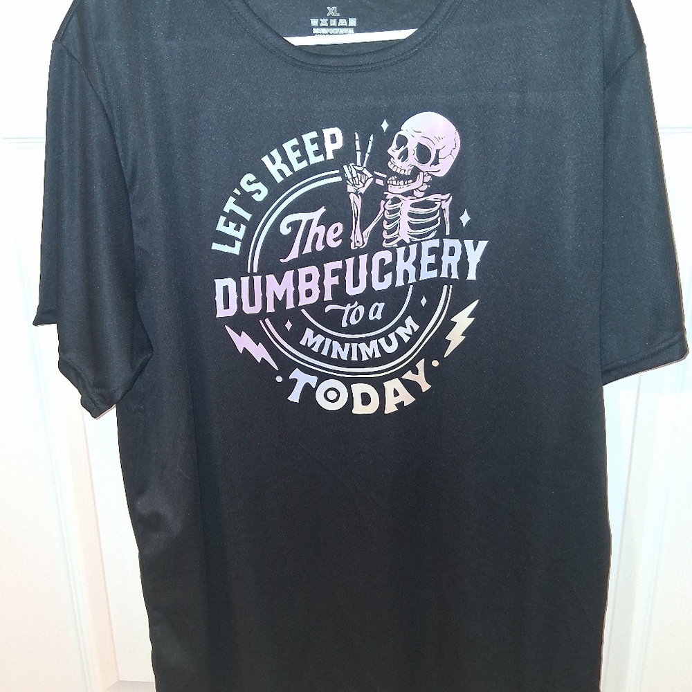 Black  Men's T-Shirt Graphic  Humorous Design